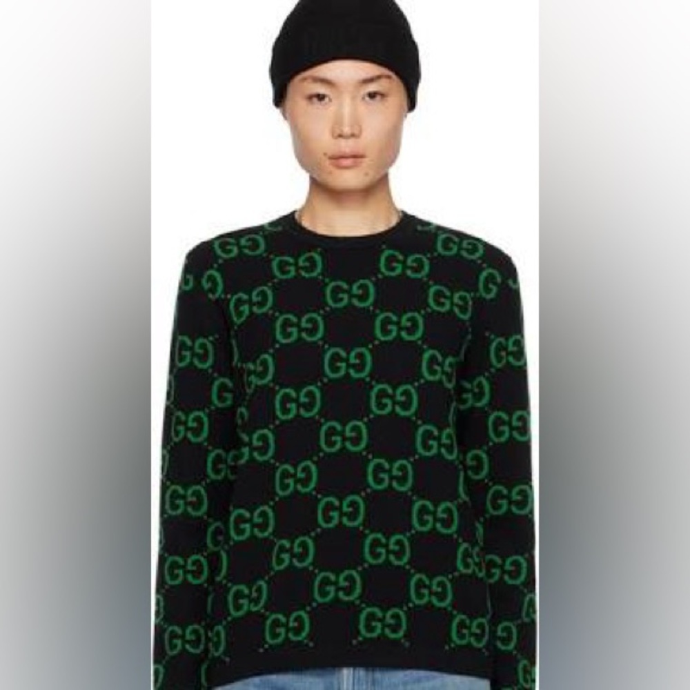 Gucci GG Monogram Crewneck Knitted Sweater